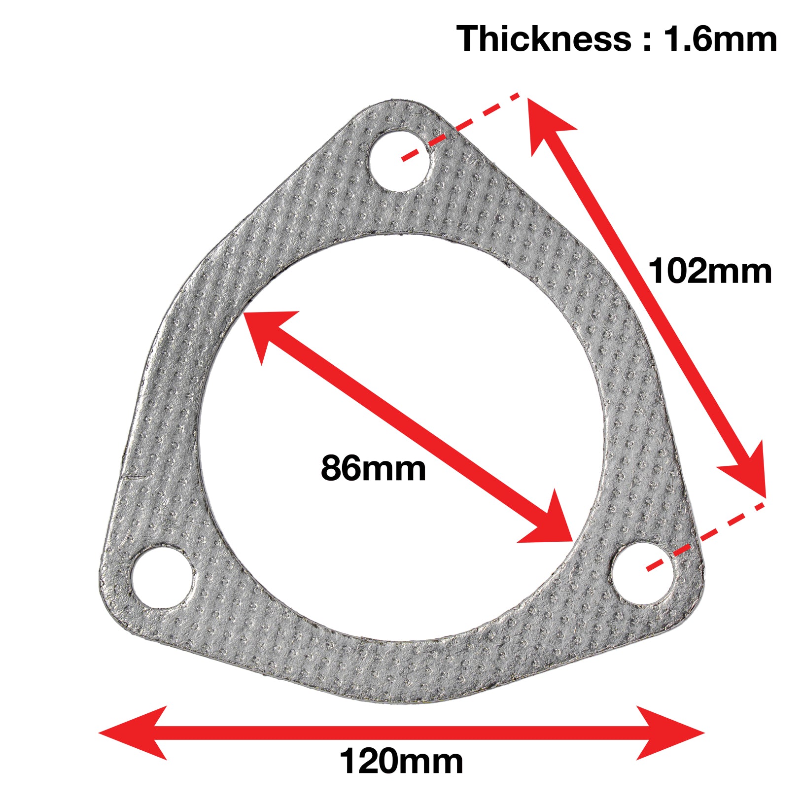 A'PEXi Exhaust Gasket (Three Bolt) - Replacement-10
