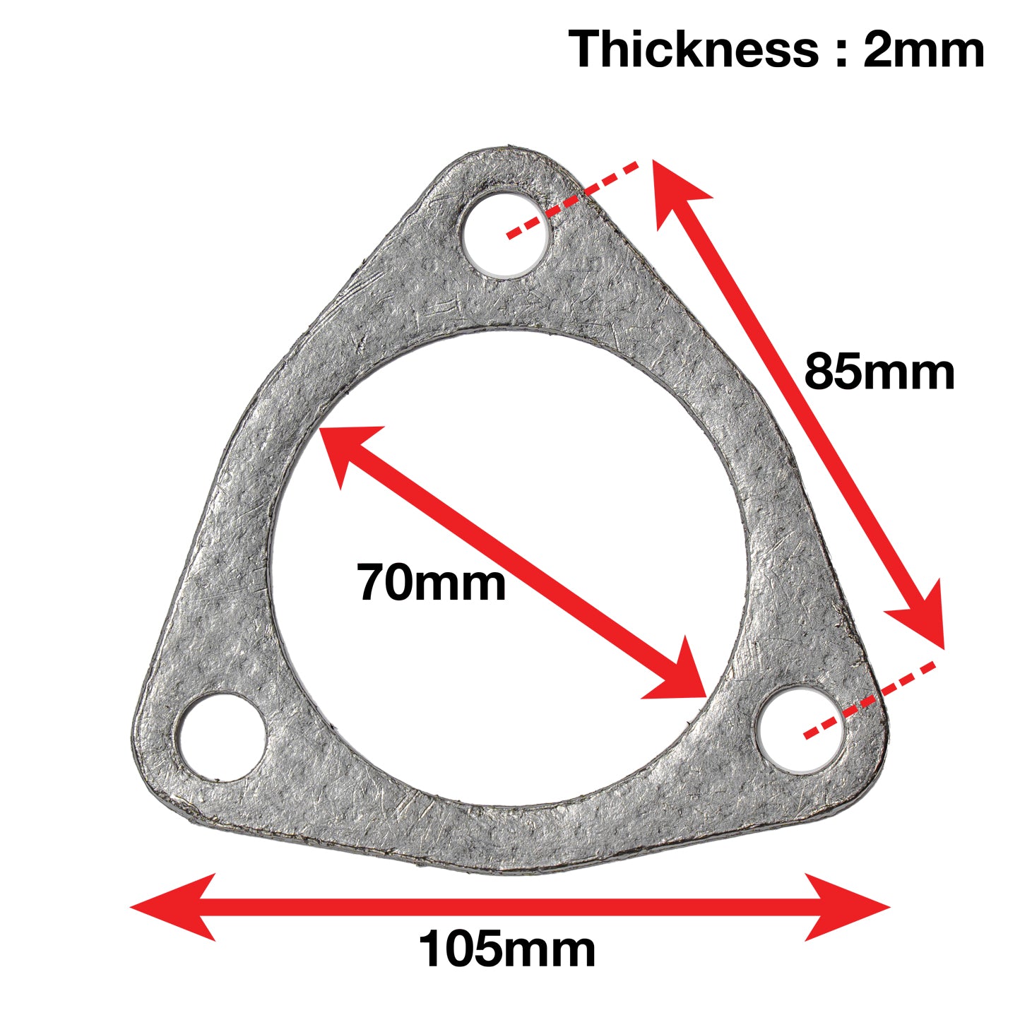 A'PEXi Exhaust Gasket (Three Bolt) - Replacement-6