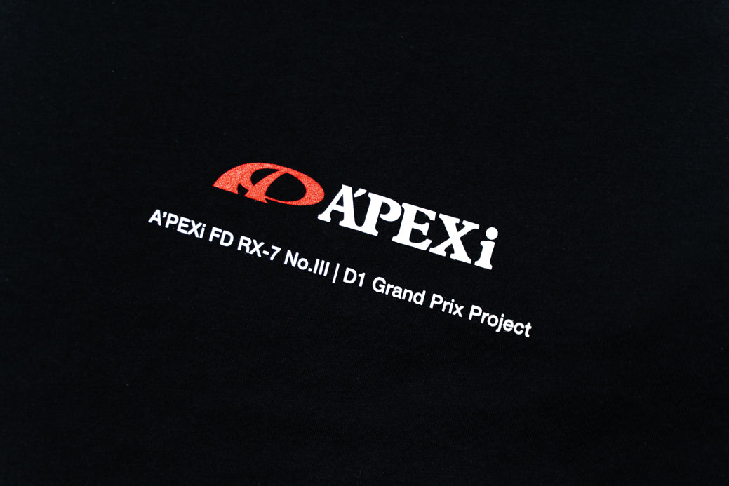 A'PEXi T-Shirt - FD RX-7 | D1 Grand Prix Project - Black (LIMITED EDITION)