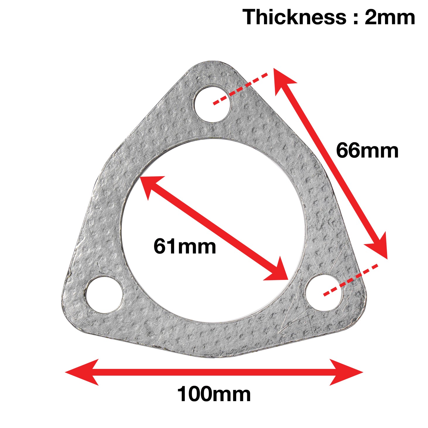 A'PEXi Exhaust Gasket (Three Bolt) - Replacement