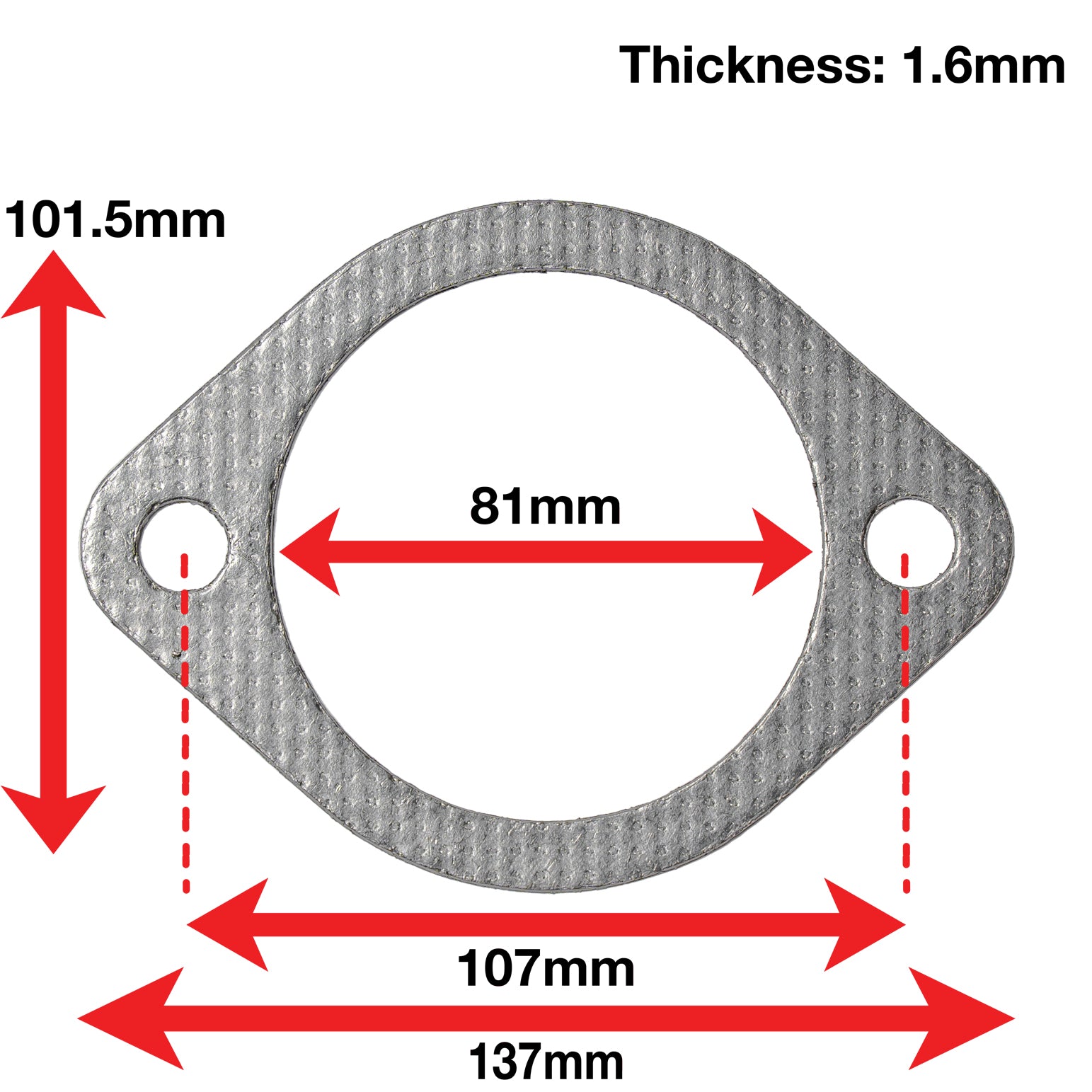 A'PEXi - Exhaust Gasket (Two Bolt) - Replacement