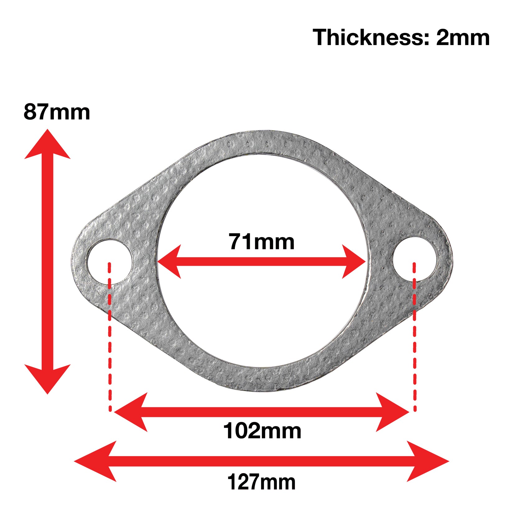 A'PEXi - Exhaust Gasket (Two Bolt) - Replacement