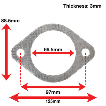 A'PEXi - Exhaust Gasket (Two Bolt) - Replacement - 0
