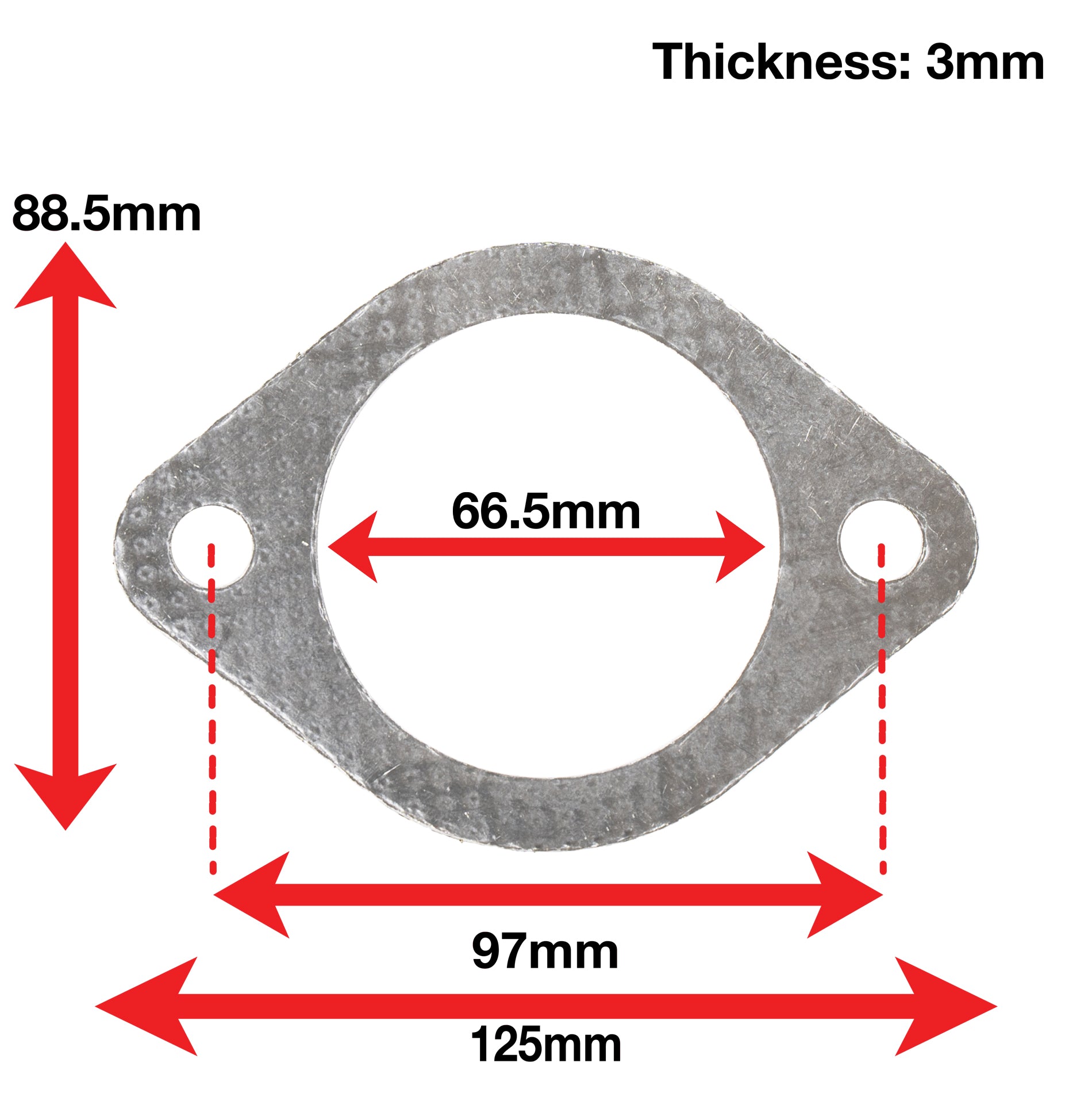 A'PEXi - Exhaust Gasket (Two Bolt) - Replacement