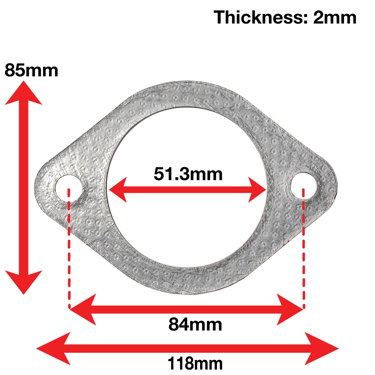 A'PEXi - Exhaust Gasket (Two Bolt) - Replacement