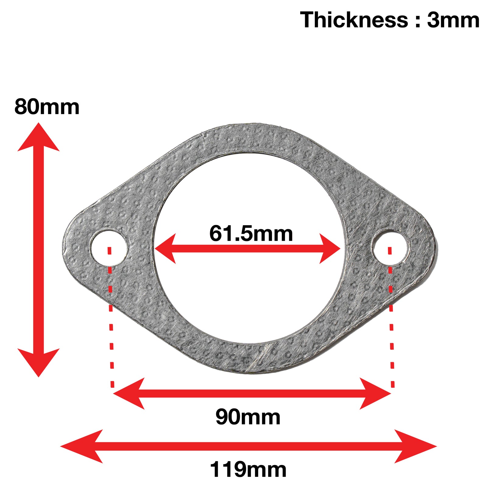 A'PEXi - Exhaust Gasket (Two Bolt) - Replacement