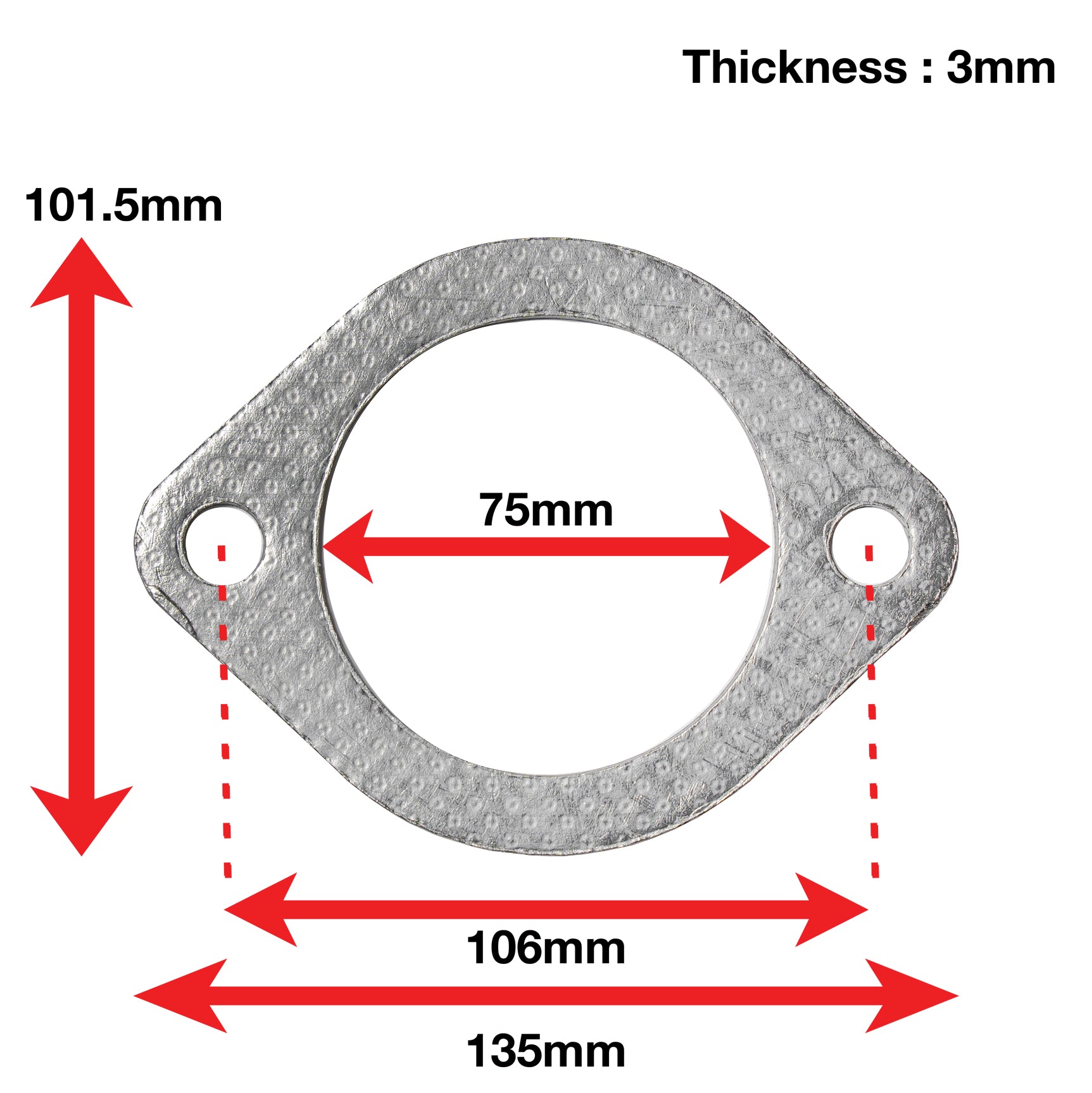 A'PEXi - Exhaust Gasket (Two Bolt) - Replacement