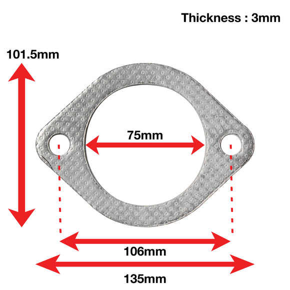 A'PEXi - Exhaust Gasket (Two Bolt) - Replacement