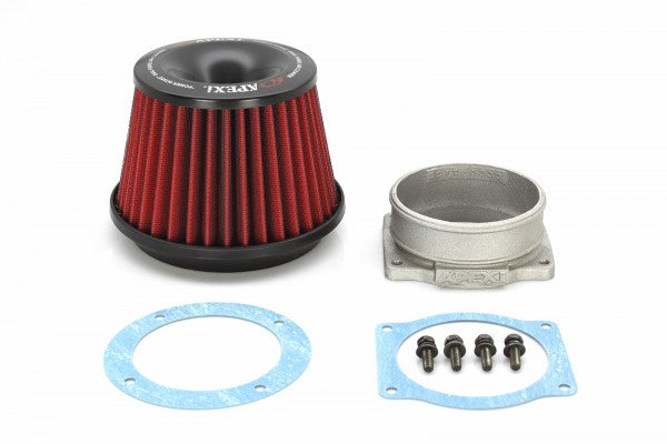 Filtro cónico tipo Apexi 3″ Power Intake rojo