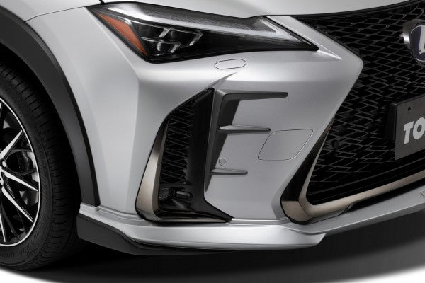TOM'S Racing- Front Bumper Garnish for 2019+ Lexus UX (UX200 & UX250h) F-Sport- [FRP- Painted Matte Black]