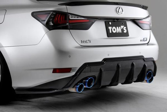TOM'S Racing - Rear Bumper Diffuser for 2016+ Lexus GSF (FRP- Unpainted)