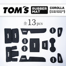 TOM'S Racing - Toyota Corolla Hatchback Interior Rubber Mats-1