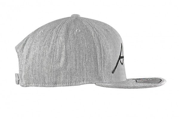 Cursive Hat - Grey (Snapback)