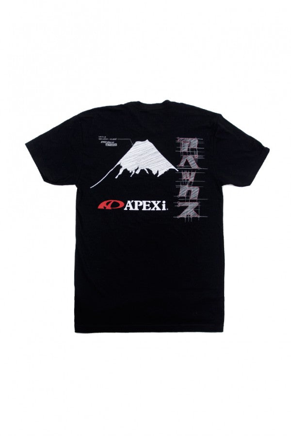 A'PEXi T-Shirt - Mt. Fuji Tee - Black - 0