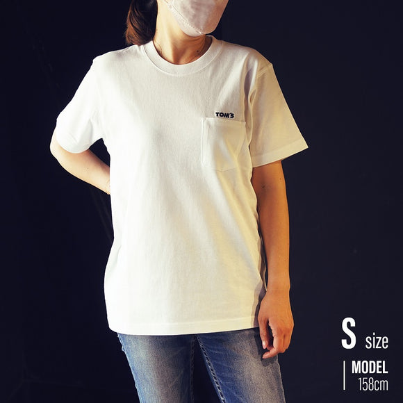 TOM'S Racing - Pocket T-Shirt (White or Black) T-Shirt