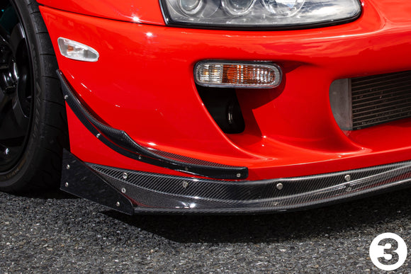 RIDOX MAX ORIDO Front Canards [FRP]- Toyota Supra JZA 80 *Special Order*