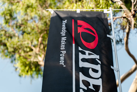 A'PEXi "Knowledge Makes Power" Nobori Flag - Limited Edition