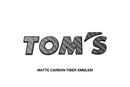 TOM'S Racing - Carbon Fiber Logo Emblem Badge-2