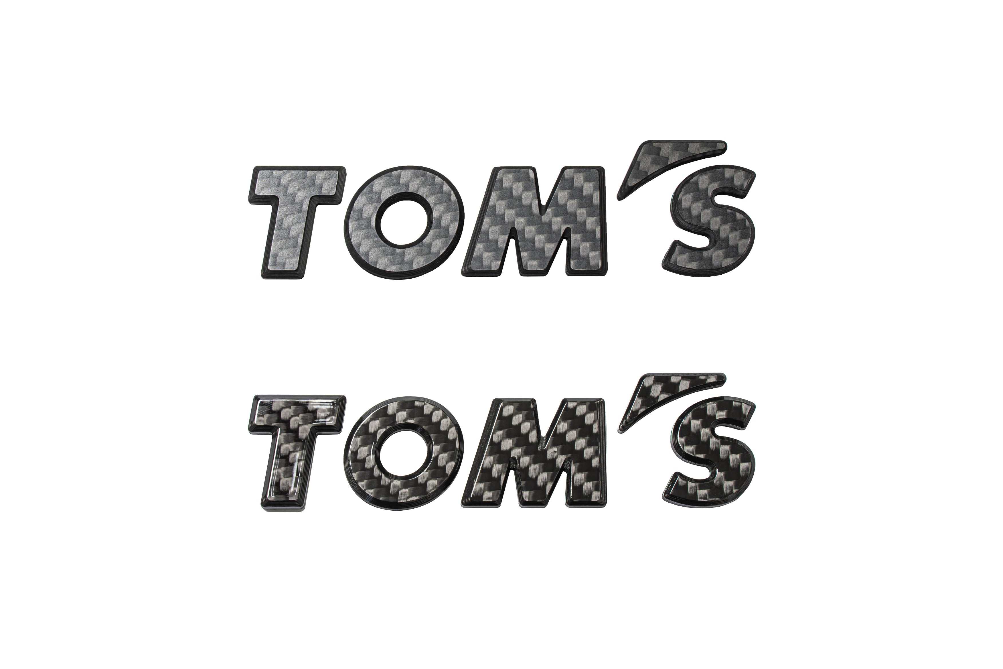 TOM'S Racing Logo Emblem (Carbon Fiber)