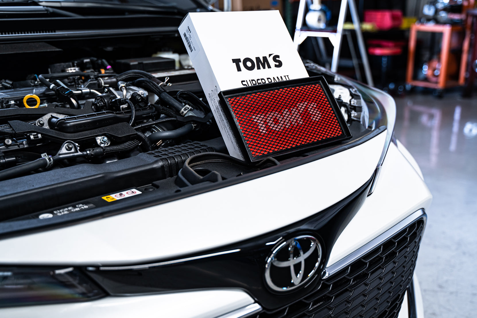 TOM'S Racing - Air Filter Super Ram II - 86 (17-20) / GR86, BRZ (21+) / C-HR(17+) / RAV4 (20+) / Camry (18+) / Corolla HB (19+) / ES300h / UX200 / NX350h/ NX450h