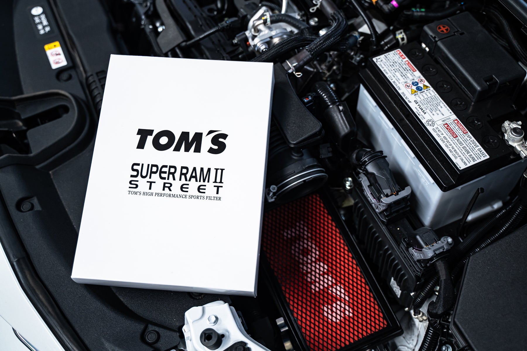 TOM'S Racing - Air Filter Super Ram II - 86 (17-20) / GR86, BRZ (21+) / C-HR(17+) / RAV4 (20+) / Camry (18+) / Corolla HB (19+) / ES300h / UX200 / NX350h/ NX450h - 0