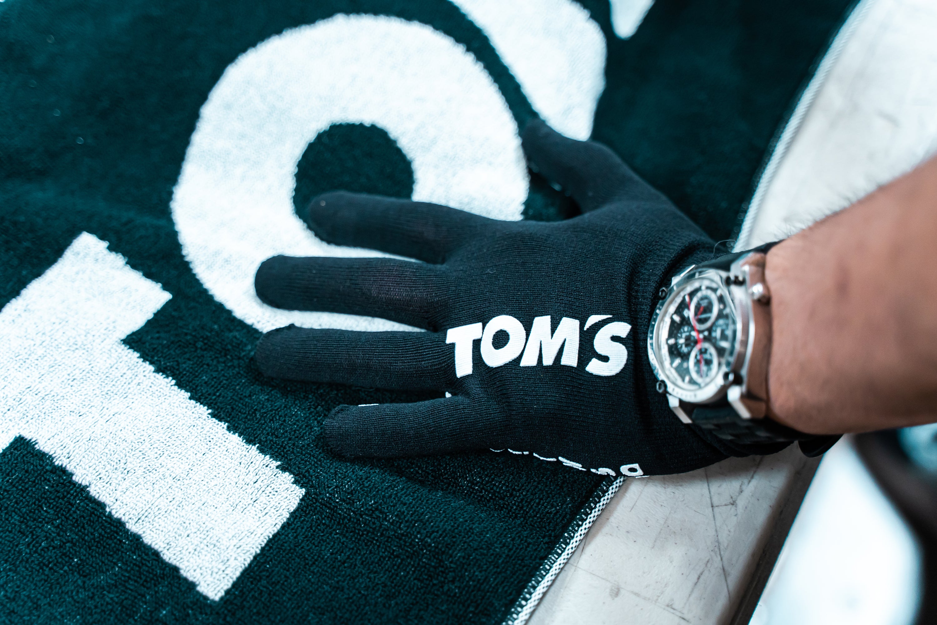 TOM'S Racing - Logo Gloves Black