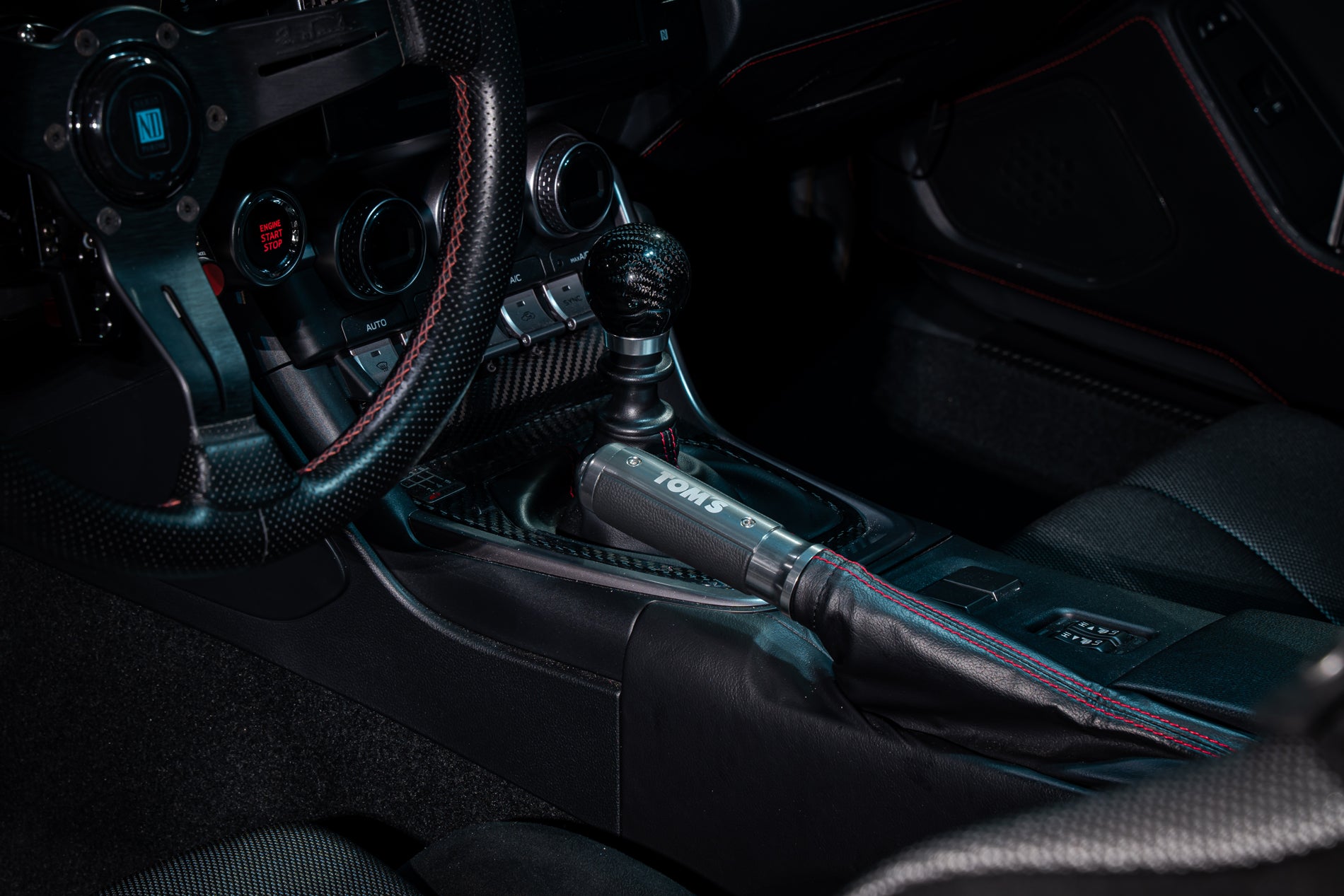TOM'S Racing - Aluminum Side Brake Grip [LHD] for Toyota GR86 / Subaru BRZ (2022+) & Toyota 86 / Scion FRS / Subaru BRZ (13~20)