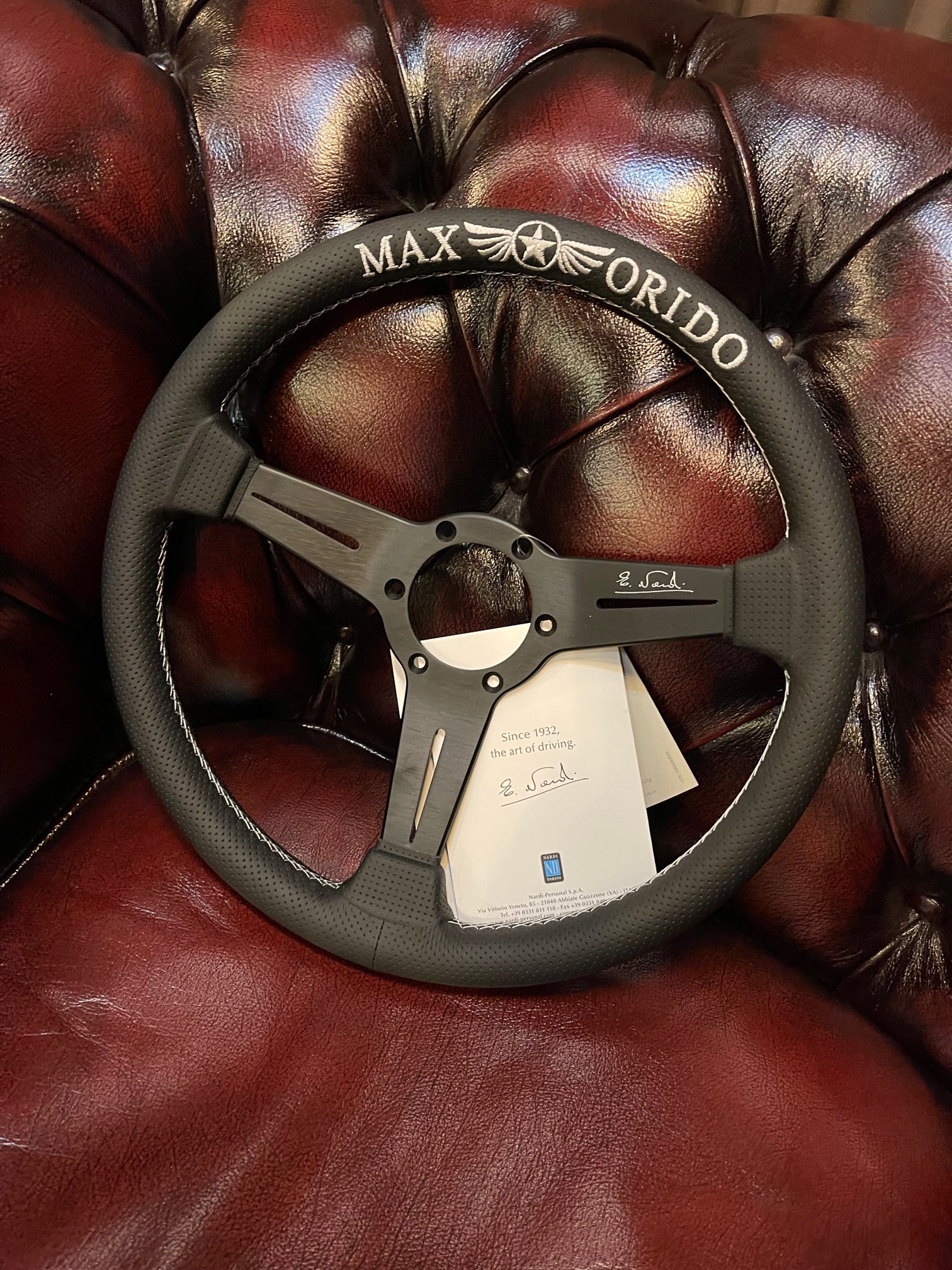 MAX ORIDO × NARDI 2021 Steering Wheel ** SOLD OUT **