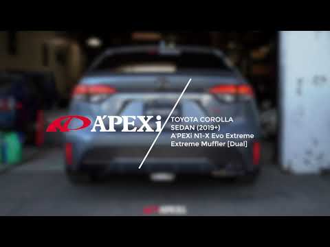 A'PEXi - N1 Evo Extreme Muffler [Dual-Exit] - 2020+ Toyota Corolla Sedan (SE / XSE)-8