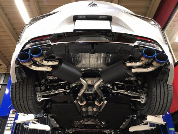 TOM'S Racing- Stainless Exhaust System (TOM'S Barrel/Titanium Tip) for 2018+ Lexus LC500