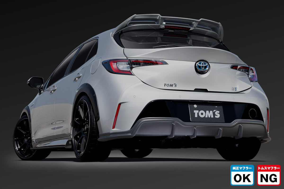 TOM'S Racing- Rear Bumper Diffuser [No-Exhaust Outlet] for 2019-2022 Toyota Corolla Hatchback