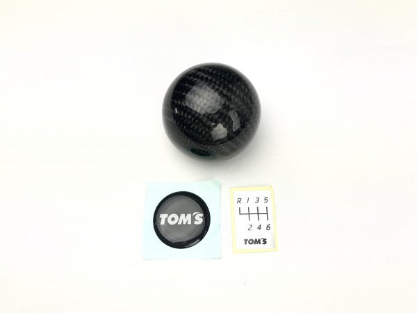 TOM'S Racing- Carbon Shift Knob for 2019+ Toyota Corolla Hatchback M/T (Manual Transmission)