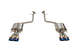 TOM'S Racing - Stainless Axleback Exhaust System - 2021+ Lexus IS 300/350 (Titanium Quad Tips)