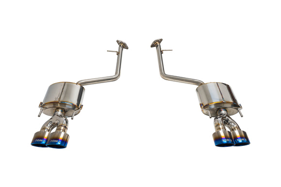TOM'S Racing - Stainless Axleback Exhaust System - 2021+ Lexus IS 300/350 (Titanium Quad Tips)